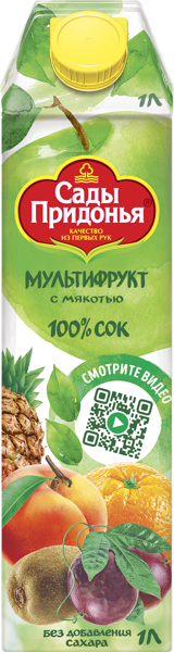 Изображение Сок Сады придонья мультифрукт Сады Придонья т/п, 1 л