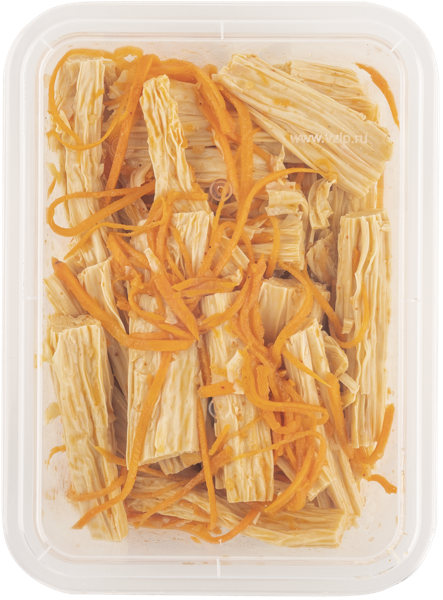 Изображение Закуска по-корейски Спаржа соевая с морковью маринованная СП ТАБРИС пл/уп, 400 г