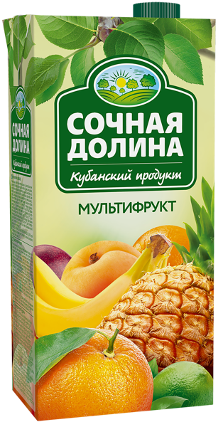 Изображение Напиток Сочная долина мультифрукт ЮСК т/п, 1,93 л