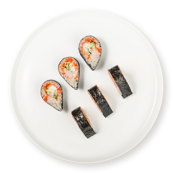 Изображение Ролл Томбо С сурими творожным сыром икрой масаго СП ТАБРИС пл/уп, 24 г