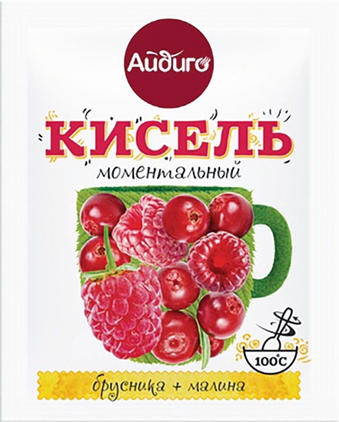 Изображение Кисель Айдиго брусника малина Айдиго м/у, 25 г