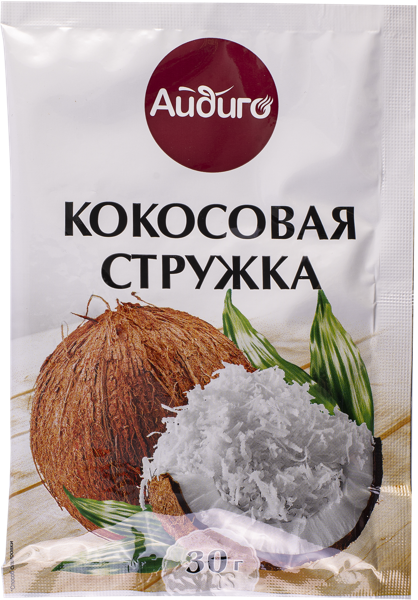 Изображение Кокосовая стружка Айдиго белая Айдиго м/у, 30 г