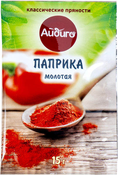 Изображение Паприка красная молотая Айдиго Айдиго м/у, 15 г