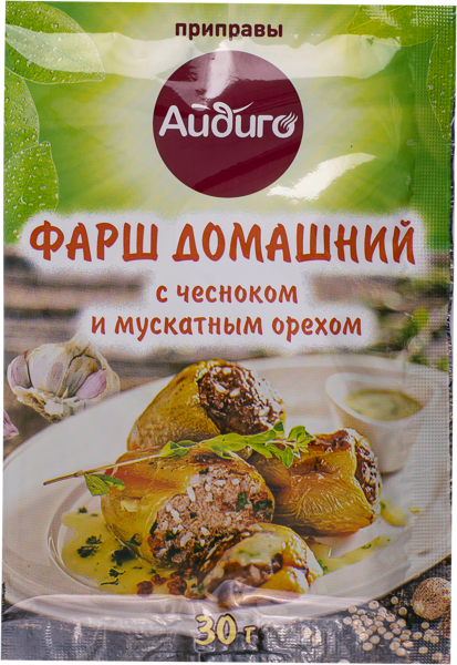 Изображение Приправа для фарша Айдиго фарш домашний Айдиго м/у, 30 г
