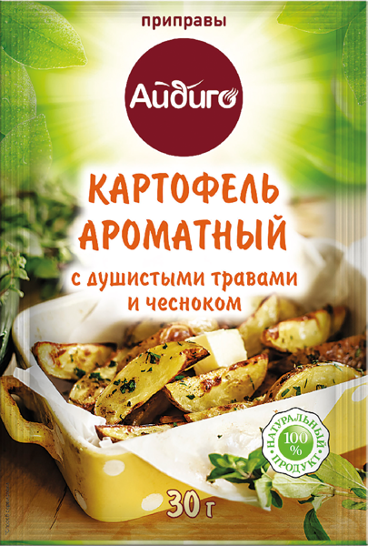 Изображение Приправа для картофеля Айдиго картофель ароматный Айдиго м/у, 30 г