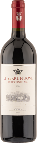 Изображение Вино красное сухое стиль №3 Мерло купаж Болгери Ле Серре Нуове 2016 Орнеллайя с/б, 0,75 л