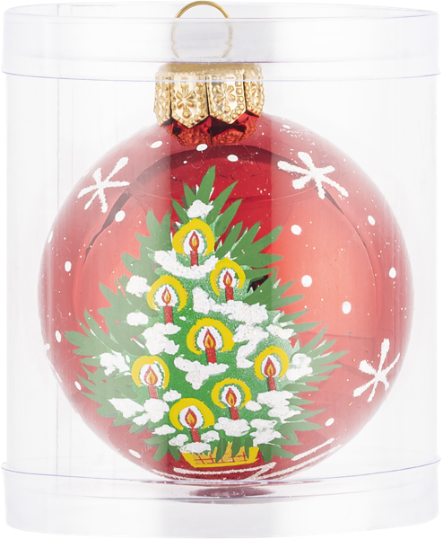 Изображение Шар 3 Еловый стекло Ёлочка с1539 Клинская игрушка п/у, 1 шт