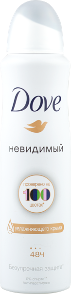 Изображение Дезодорант спрей женский Дав невидимый Юнилевер п/у, 150 мл