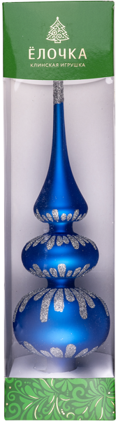 Изображение Верхушка Грация стекло Ёлочка с4 Клинская игрушка к/у, 1 шт