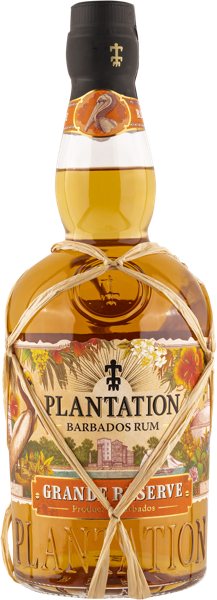 Изображение Ром 6 лет темный Плантэйшн барбадос гранд резерв Коньяк Ферран с/б, 0,7 л