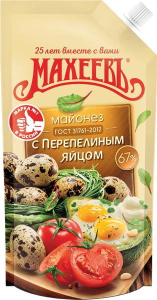 Изображение Майонез 67% Махеевъ с перепелиным яйцом Эссен продакшн АГ м/у, 190 г
