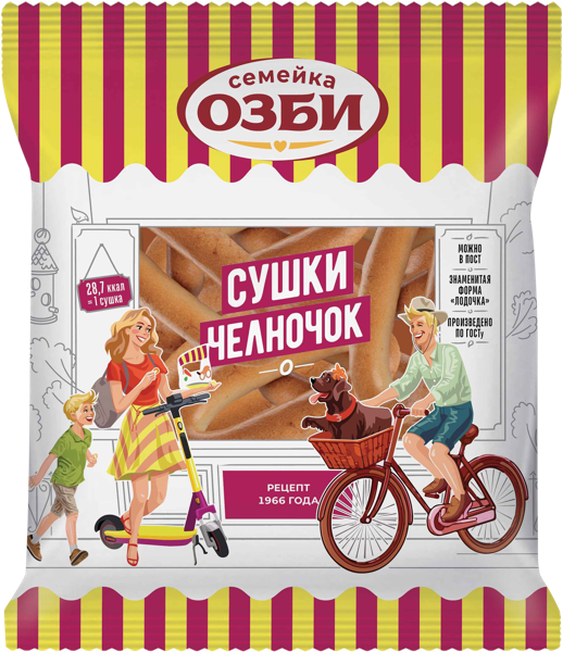 Изображение Сушки пшеничные ОЗБИ челночок ОЗБИ м/у, 200 г