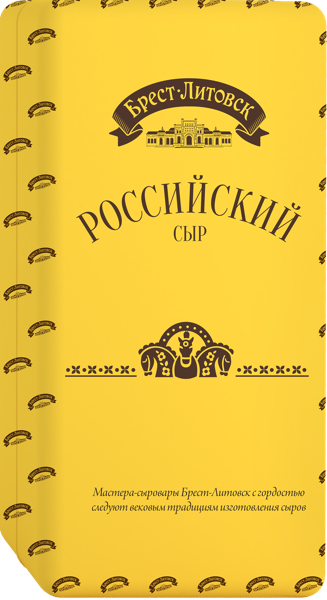 Изображение Сыр 50% полутвердый Брест-Литовск российский Савушкин продукт м/у 