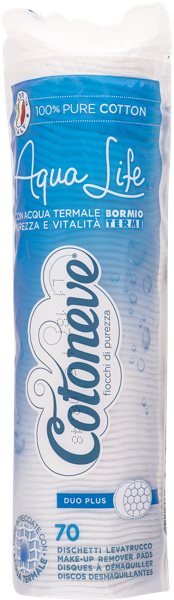 Изображение Ватные диски 100% хлопок Котонев глубокая перфорация Сисма м/у, 70 шт