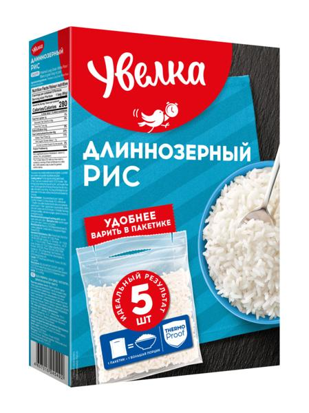 Изображение Рис длиннозерный Увелка 5*80 шлифованный Ресурс кор, 400 г