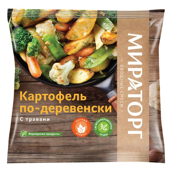 Изображение Овощная смесь замороженная Мираторг картофель по-деревенски Мираторг ТК м/у, 400 г