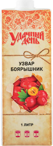 Изображение Узвар Удачный боярышник Медведовский завод т/п, 1 л