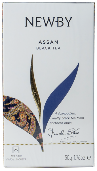 Изображение Чай черный в пакетиках Ньюби ассам Ньюби Тиз кор, 25*2 г