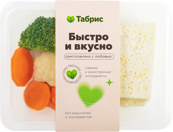 Изображение Набор с овощами на пару Омлет белковый с рассольным сыром СП ТАБРИС ГВУ, 300 г