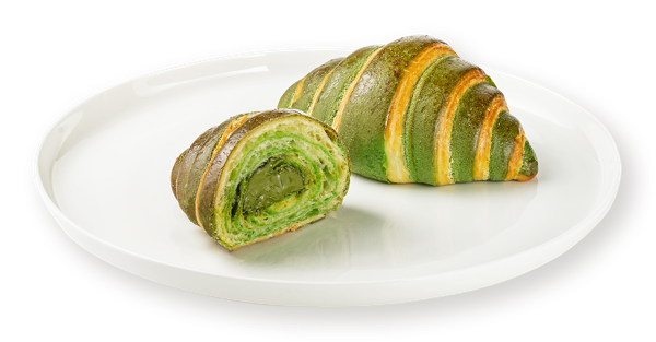 Изображение Круассан №1 слоеный пшеничный с фисташковым пралине новый французский 3х слойный СП ТАБРИС 0 м/у, 100 г