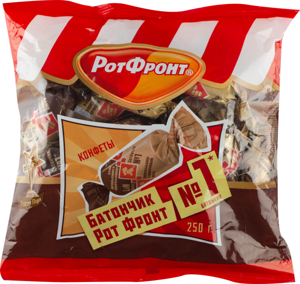 Изображение Батончики глазированные Рот- Фронт шоколадно-сливочные ОК Рот- Фронт м/у, 250 г