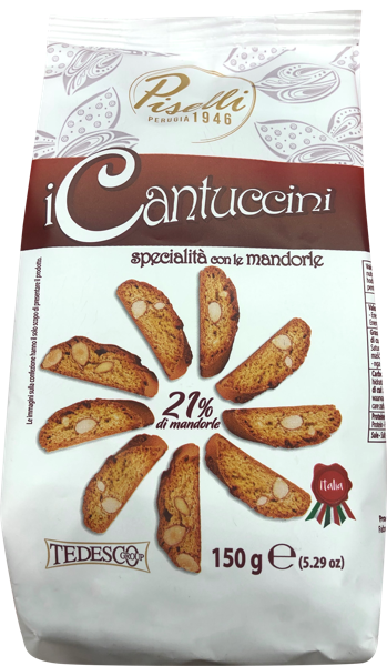 Изображение Кантуччини Оре Лиете из Умбрии с миндалем Тедеско м/у, 150 г