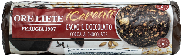 Изображение Печенье злаковое Оре Лиете из Умбрии со злаками и какао-бобами Тедеско м/у, 230 г