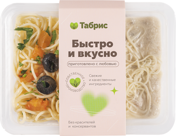 Изображение Паста Спагетти с копченой курицей сливочная СП ТАБРИС ГВУ, 300 г