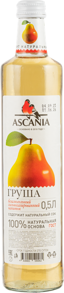 Изображение Напиток газ Аскания груша Аскания с/б, 0,5 л