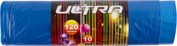 Изображение Мешки для мусора 120л Ультра завязки Концепция быта , 10 шт