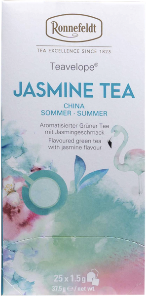 Изображение Чай зеленый в пакетиках Роннефельд жасминовый Ронненфельд кор, 25*1,5 г