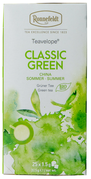 Изображение Чай зеленый в пакетиках Роннефельд БИО классический Ронненфельд кор, 25*1,5 г