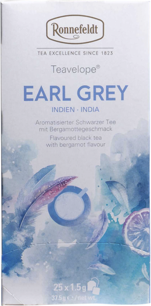 Изображение Чай черный в пакетиках Роннефельд эрл грей Ронненфельд кор, 25*1,5 г