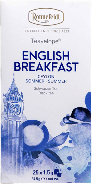 Изображение Чай черный в пакетиках Роннефельд английский завтрак Ронненфельд кор, 25*1,5 г