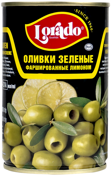Изображение Оливки с лимоном Лорадо Асеитунера ж/б, 314 г