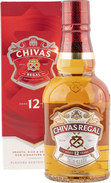 Изображение Виски купажированный Чивас Ригал 12 лет Чивас Бразерс , 0,375 л