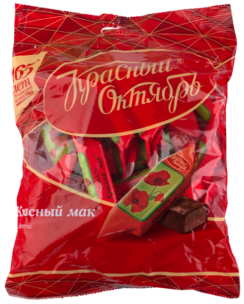 Изображение Конфеты пралине Красный мак ОК Красный Октябрь м/у, 250 г
