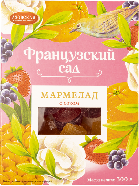 Изображение Мармелад Французский сад Азовская КФ кор, 300 г