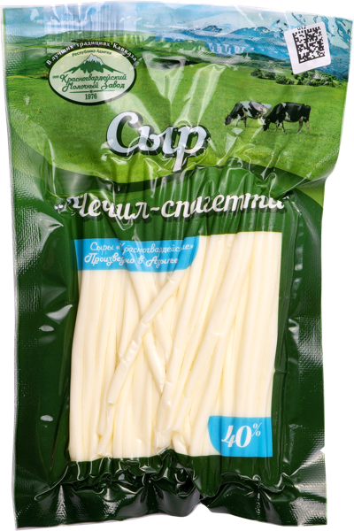 Изображение Сыр 40% Красногвардейский молзавод чечил спагетти Красногвардейский МЗ п/у, 100 г