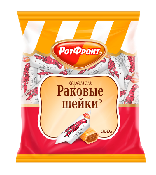 Изображение Карамель с начинкой Раковые шейки ОК Рот- Фронт м/у, 250 г