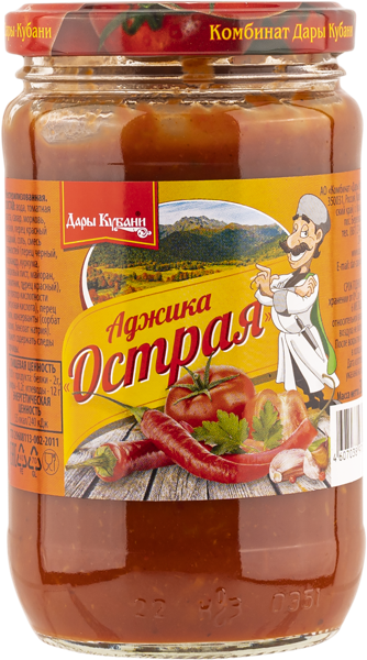 Изображение Аджика Дары Кубани острая Дары Кубани с/б, 350 г