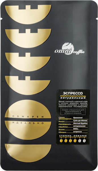Изображение Кофе Омни эспрессо бленд Кофе Омни м/у 