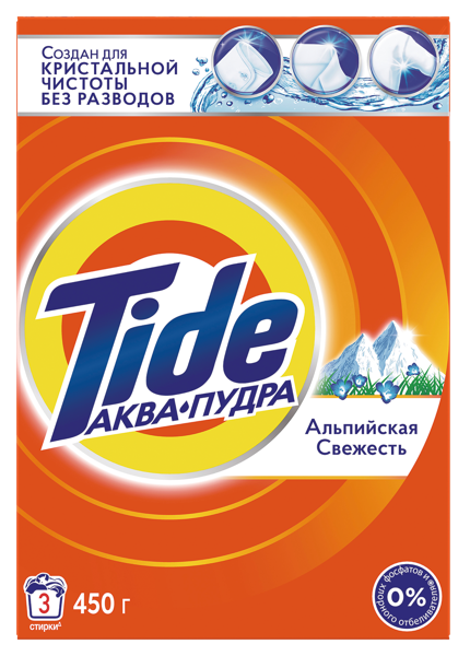 Изображение Стиральный порошок автомат Тайд альп свежесть белое белье Проктер Энд Гэмбл к/у, 450 г