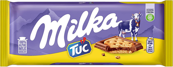 Изображение Шоколад молочный Милка Тук с соленым крекером Мондэлис м/у, 87 г