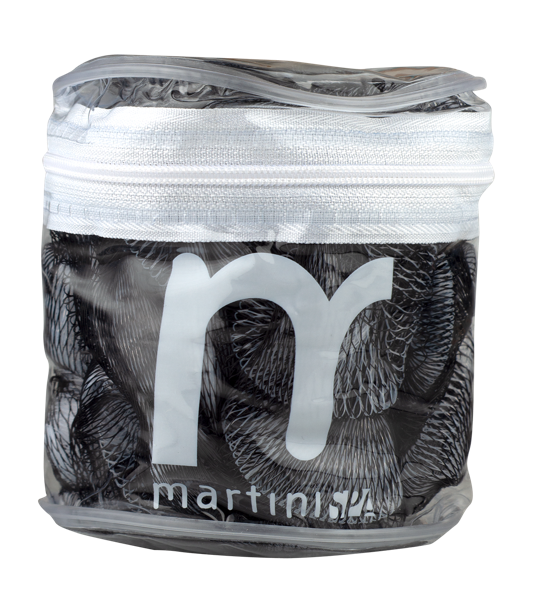 Изображение Мочалка роза черная Мартини ту гоу массажная черная Мартини спа м/у, 1 шт