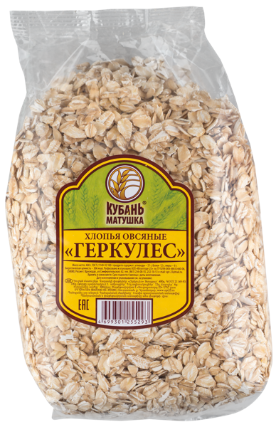 Изображение Хлопья г. Краснодар Кубань матушка овсяные геркулес Югоптторг-23 м/у, 400 г