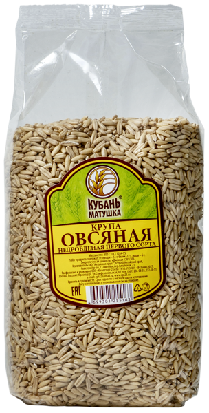 Изображение Крупа овсяная Кубань матушка Югоптторг-23 м/у, 800 г