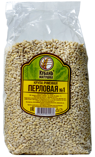 Изображение Крупа перловая ячменная Кубань матушка Тищенко ИП м/у, 800 г