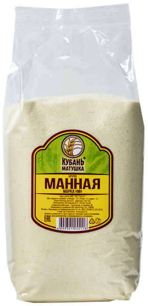 Изображение Крупа манная Кубань матушка марка М Югоптторг-23 м/у, 800 г