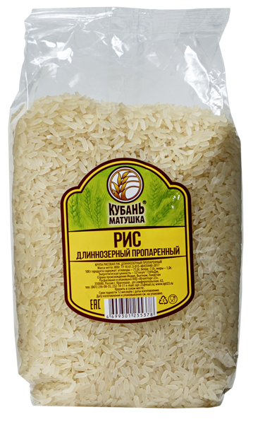 Изображение Рис длиннозерный Кубань матушка пропаренный Югоптторг-23 м/у, 800 г